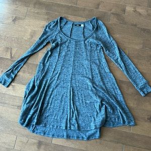 BDG urban outfitters long sleeve heathered gray mini dress